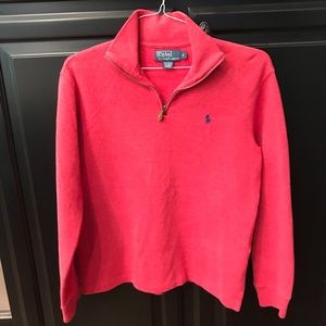 Polo Quarter Zip Lightweight Sweatshirt